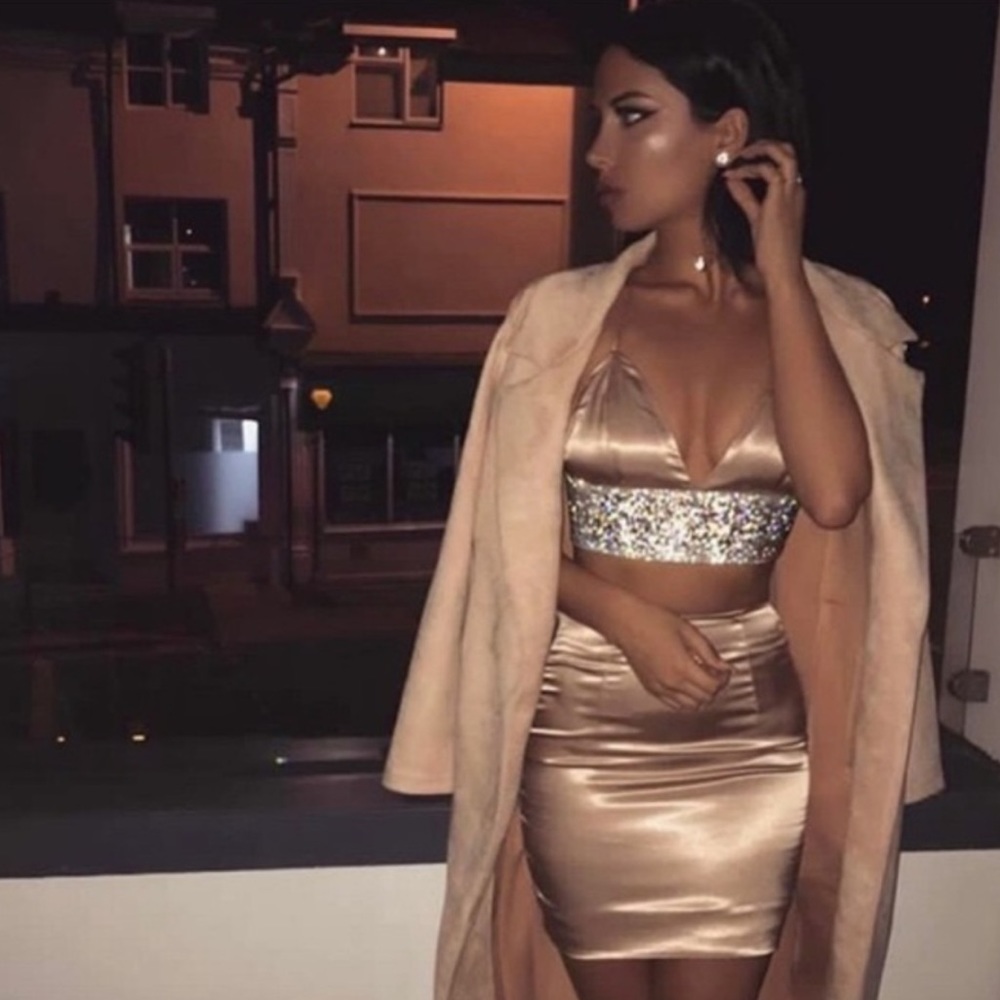 Meshki Rose Gold Diamanté Set - Picture 3 of 8